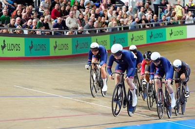 Cyclists in a race
