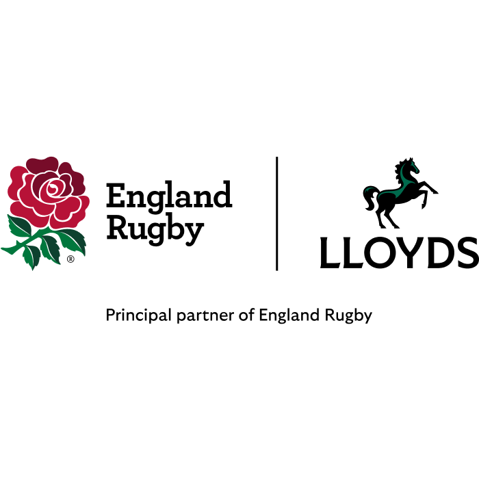 England rugby and lloyds logo.