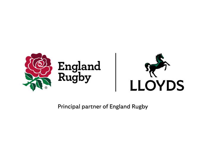 England rugby and lloyds logo.