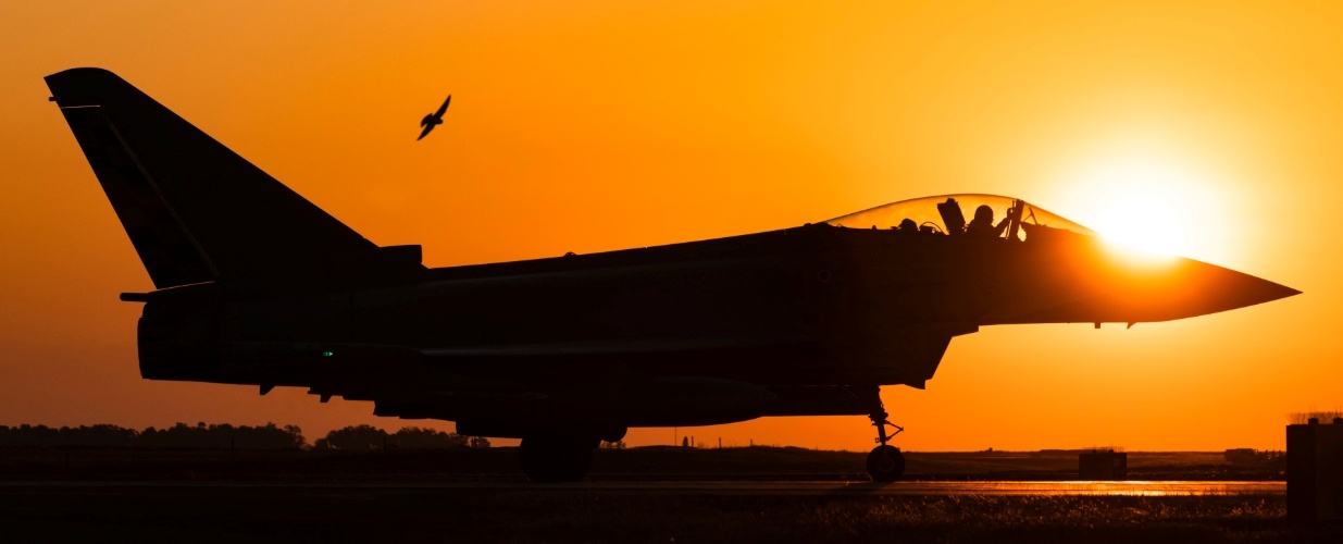 Army airplane under the sun