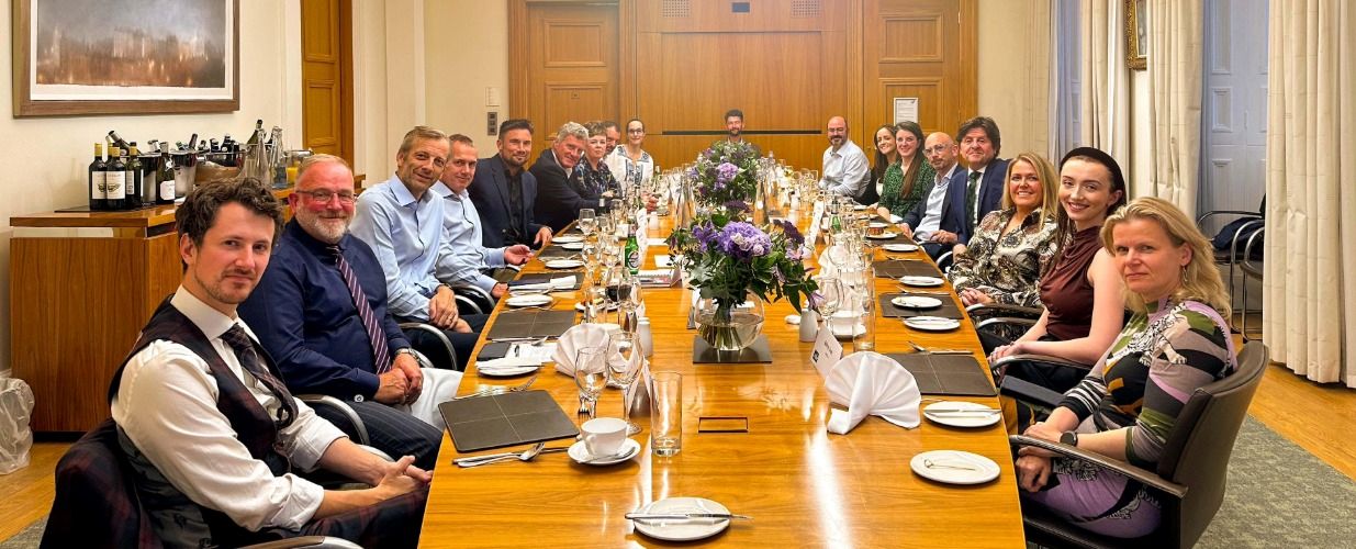 A group of senior Scotland regional leaders from housing, infrastructure, energy, transport, finance, and academia at an exclusive roundtable.
