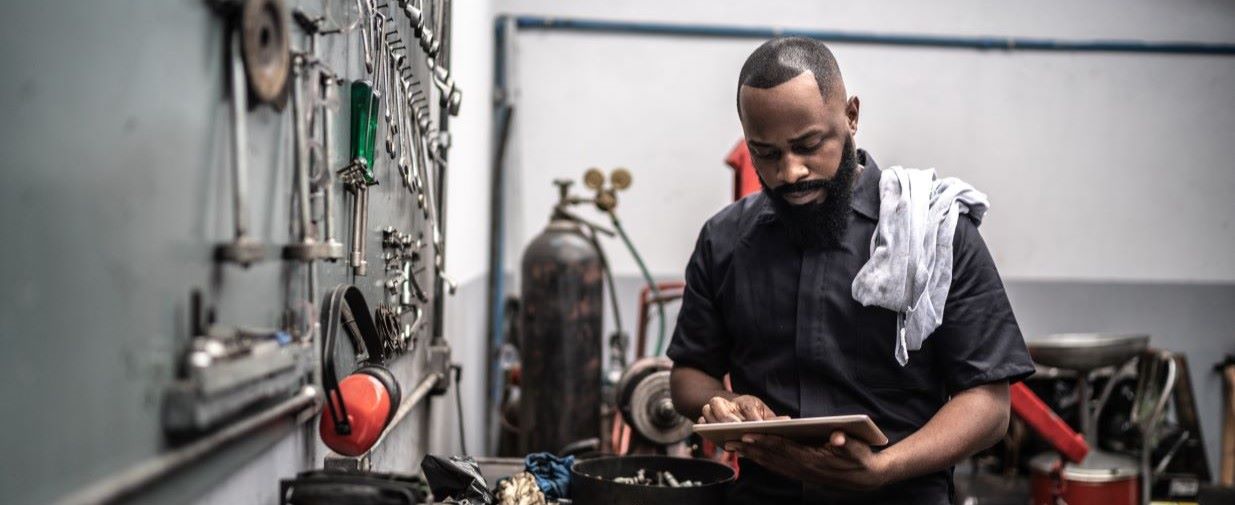 Mechanic working