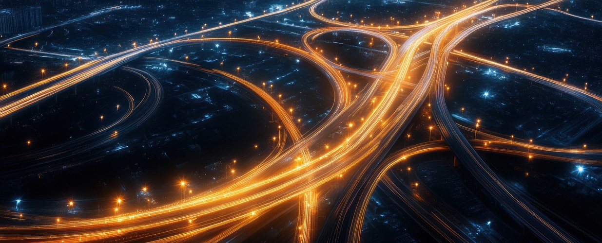 City landscape at night