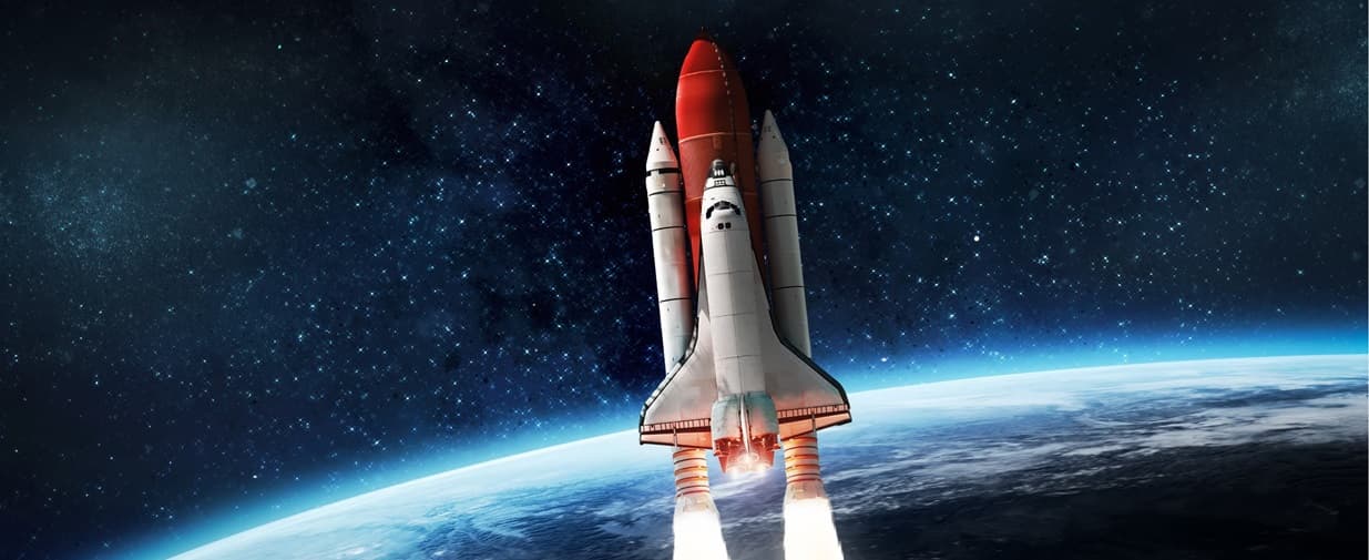 Rocket in space