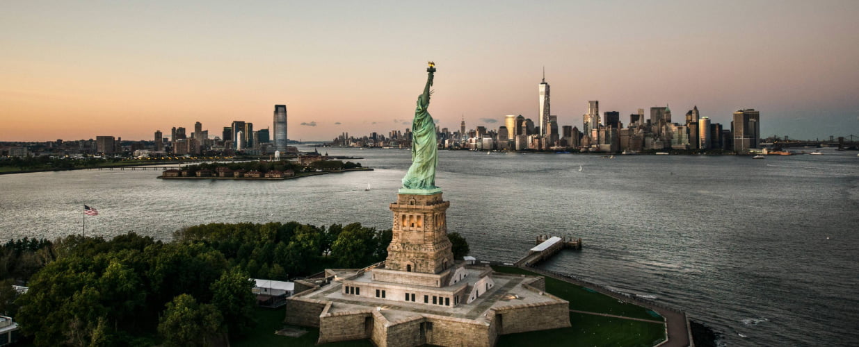 New York and Statue of Liberty