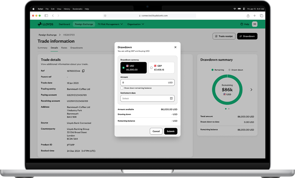 Connected dashboard