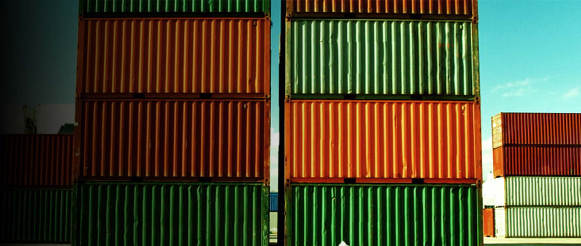 Stacked containers image