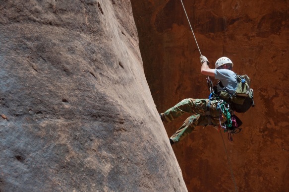 A rock climber