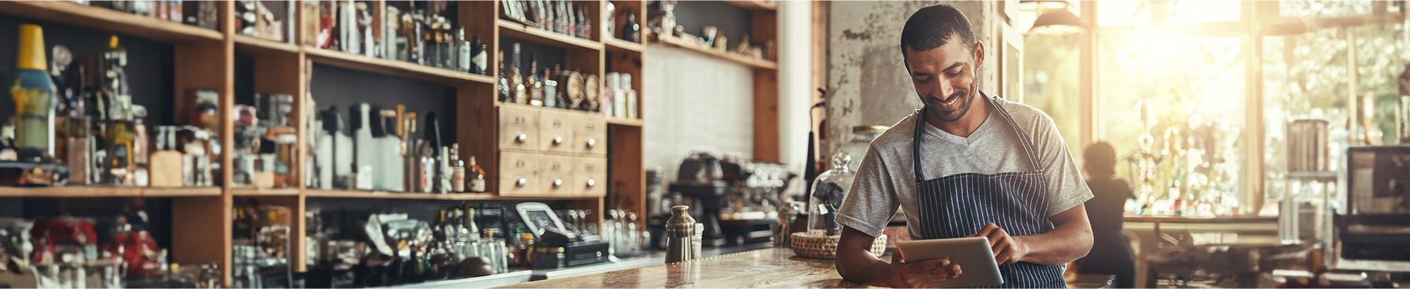Barista taking order in  a coffee shop