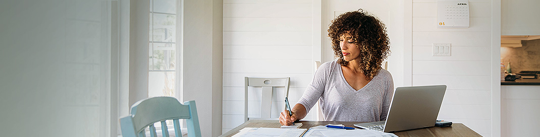 Woman at laptop