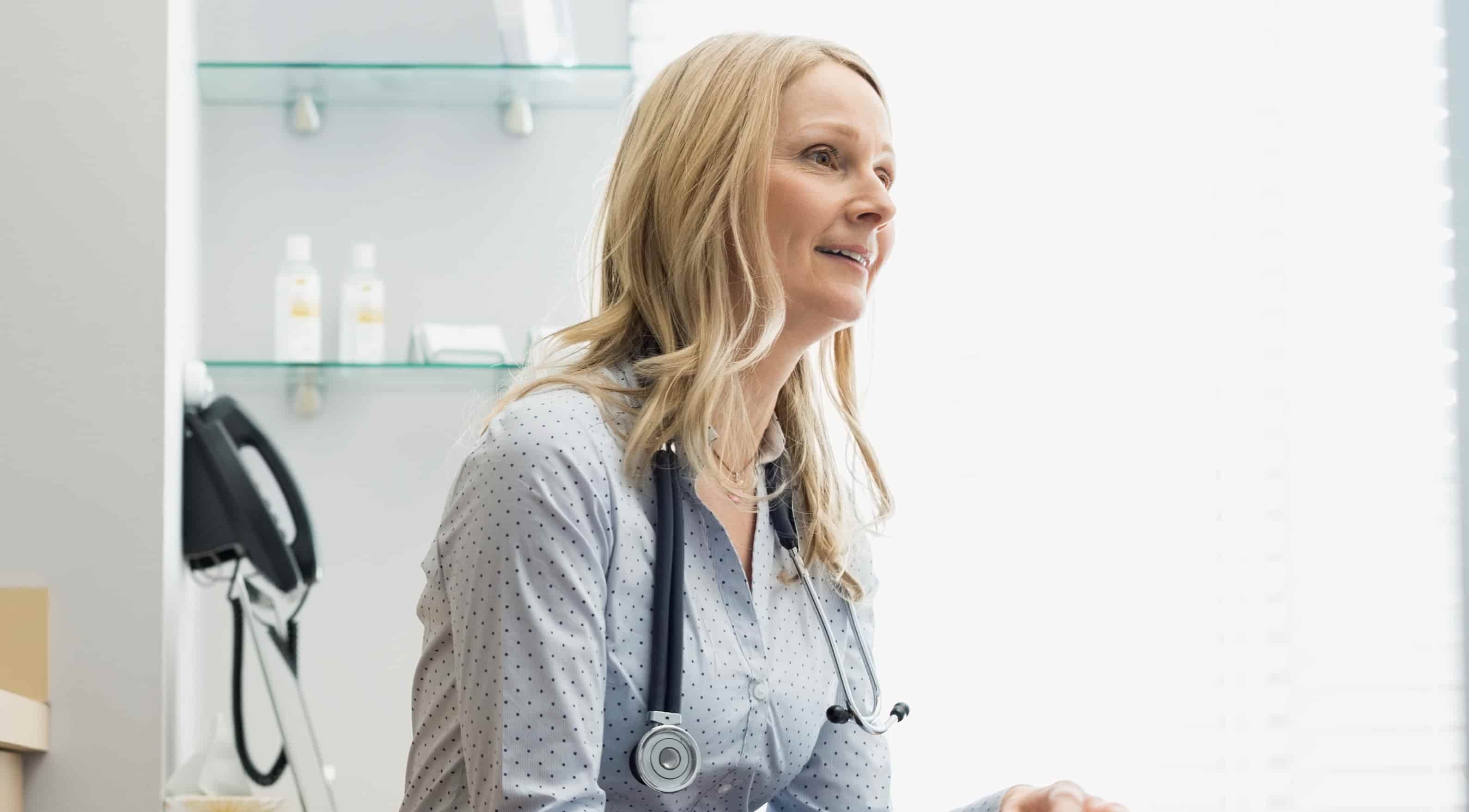 Doctor in office