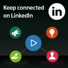 Keep connected on LinkedIn icon