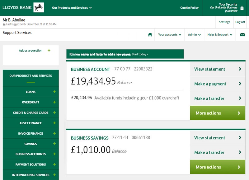 Business Banking Online Lloyds Bank Business Business Banking Online Lloyds Bank Business