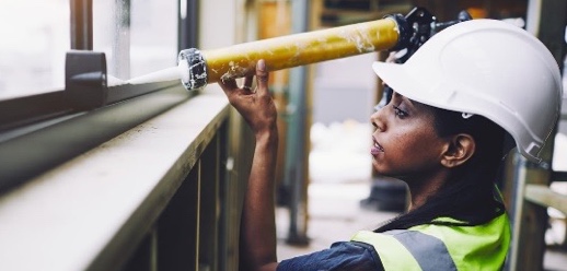 Woman using torch