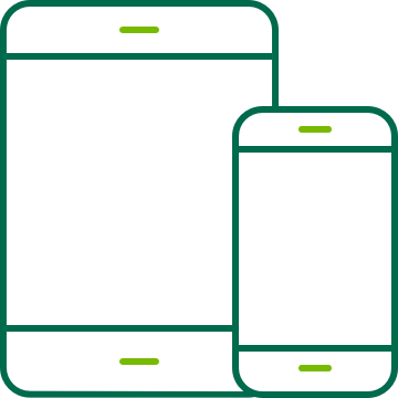 mobile and a tablet