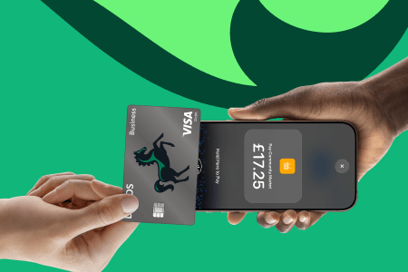 Peson making card payment using Tap to Pay.