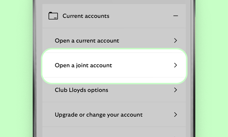 app showing switch to an existing account option