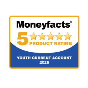 Moneyfacts five start product rating, Youth Current Account 2026.