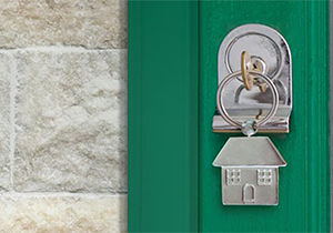 A happy woman receving a hug