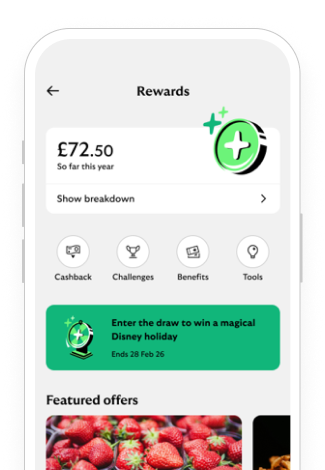 Lloyds app with the more money in your rewards.
