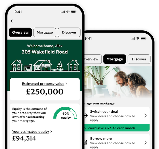 Screenshot of mobile banking app