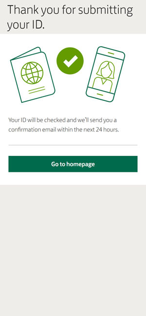 Thank you for submitting your ID.