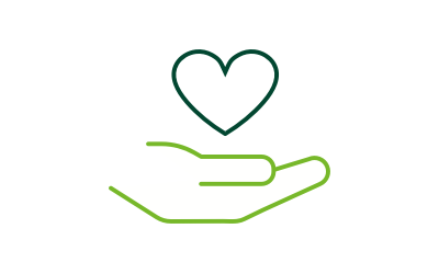 heart hand illustration