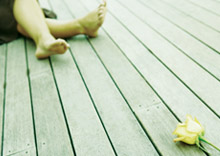 Child is sitting