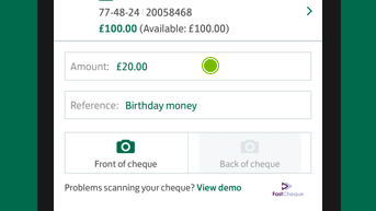 lloyds cheque pay banking bank mobile step cheques app reference