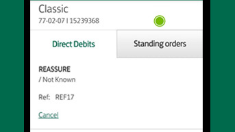 standing order cancel step mobile app banking