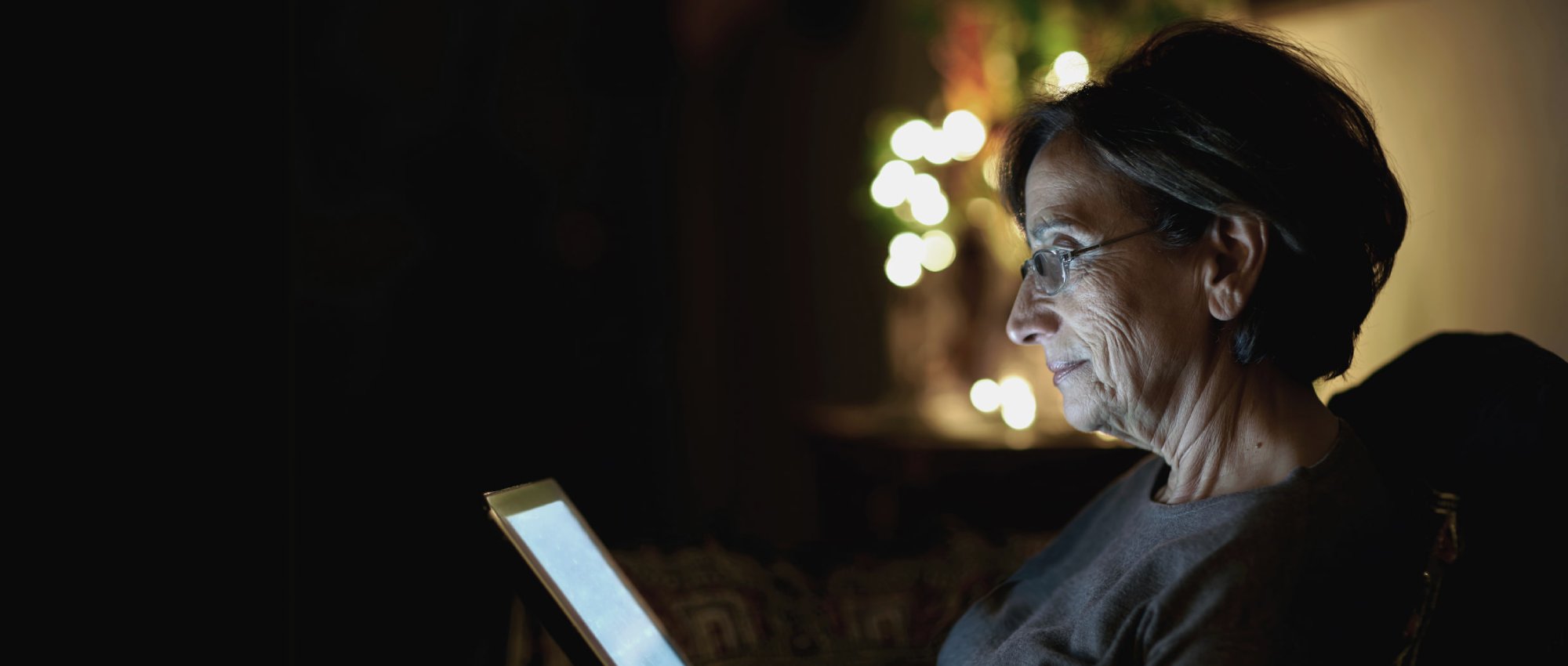 A person using a tablet
