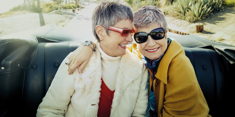 Two women friends.