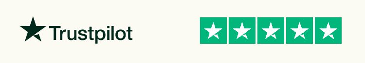 Trustpilot logo, 4.5 stars.