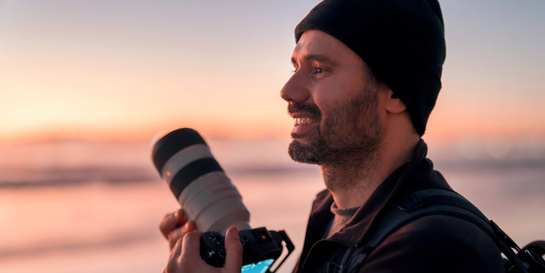 Man with camera.