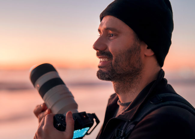 Man with camera.