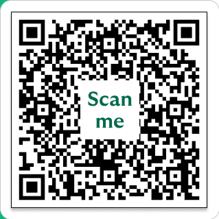 A QR code with Scan me in the centre.