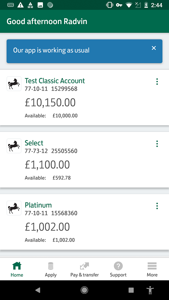 Lloyds Bank Banking Viewing statements online