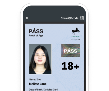 Phone showing Smart ID app
