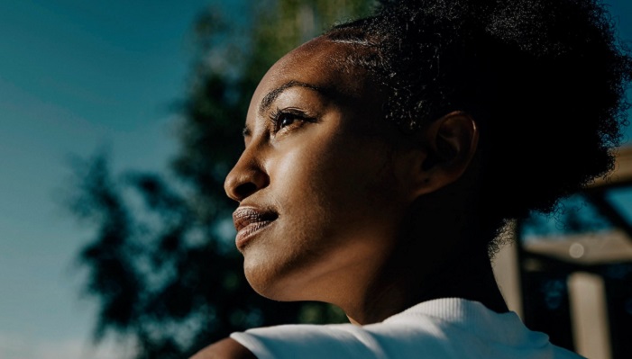 An image of a lady in the outdoors